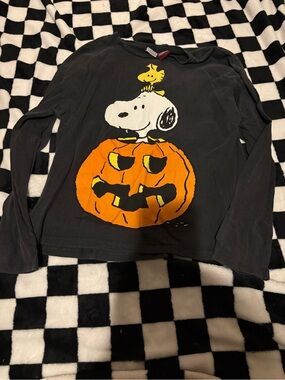 Boys 11/12 peanuts snoopy Halloween long sleeve shirt